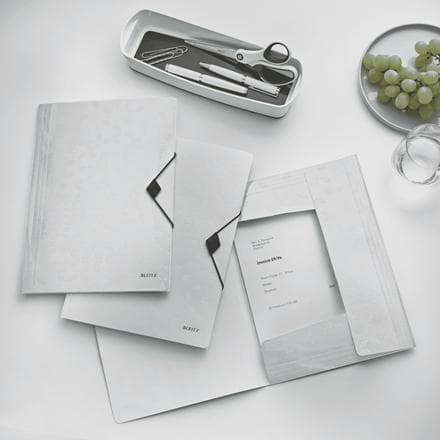 Leitz 3-fold mappe Leitz WOW A4 PP hvid