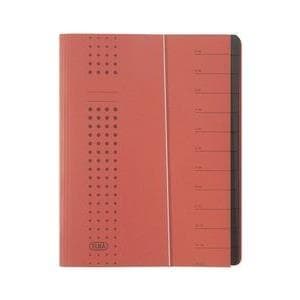ELBA chic folder, A4 röd, fack 1-12, kartong (42496 RO) (42496 RO)