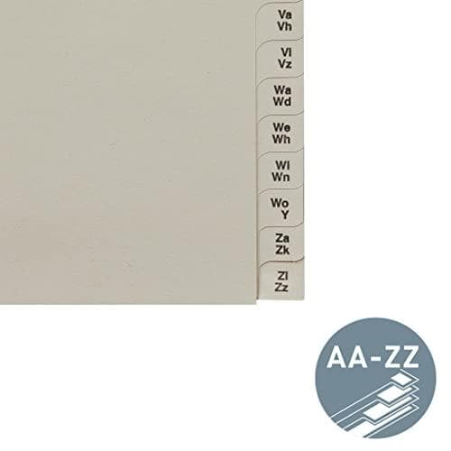 Leitz 13060085 Index Series AZ A4-papper för 6 mappar Grå