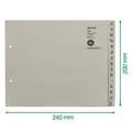 Miniatyrbild 6 av 6: Leitz 13060085 Index Series AZ A4-papper för 6 mappar Grå