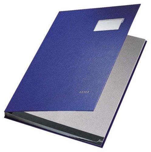 Leitz 57010035 Signature File, 10 Lommer, Polypropylen Cover Blå