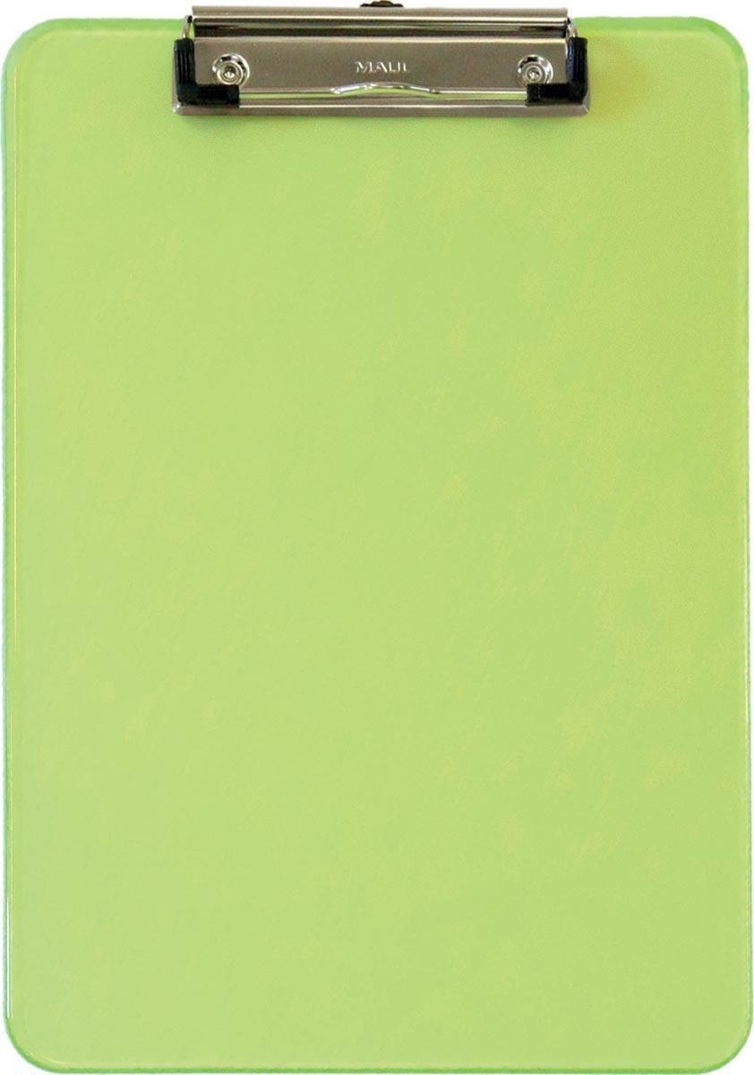 KLIPSBORD MAUL A4 TRANSPARENT NEONGRÖN