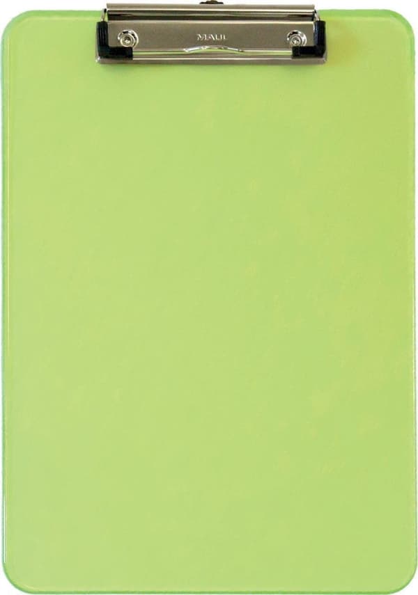 CLIPBOARD MAUL A4 TRANSPARENT NEON GRØN