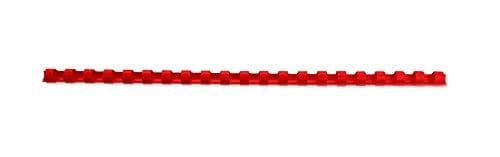 GBC CombBind - 12mm - 21 Ringar - A4 (210 x 297mm) - 95 ark - Röd - 100 st. Plastbindekam - för P/N: 2101435, 4400399, IB271106, IB271717