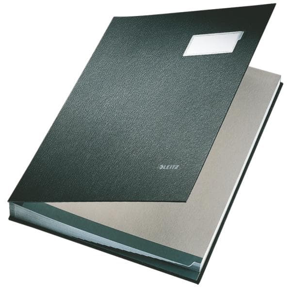 Leitz rullpapper i kartong med 20 avskiljare och etiketthållare - 100 % återvunnet material - svart