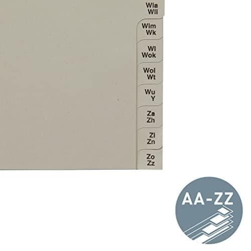 Leitz 13120085 Index Series AZ A4-papper för 12 mappar Grå