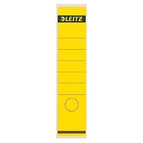 Leitz ryggetikett, självhäftande, för standard- och hårda kartongmappar, förpackning om 10, 80 mm ryggbredd, långt och brett format, 62 x 285 mm, papp