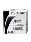 Pikkukuva 1 / 2: Leitz Orgacolor 66001000 numerokylttikortti "0" 500 kpl valkoinen pakkaus