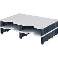 styro udvidelsesmoduler DUO 268120298, grå/sort, plastik, 485x140x331mm