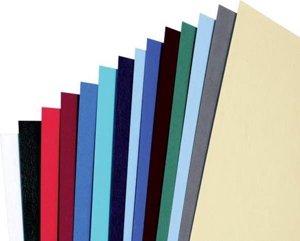 GBC bindomslag Lädertryck A4-format - Blå - 100 stycken -
