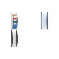 Helit H6270295 - Vægbuedisplay "the arc" 4 lommer, DIN A5 portræt, sort
