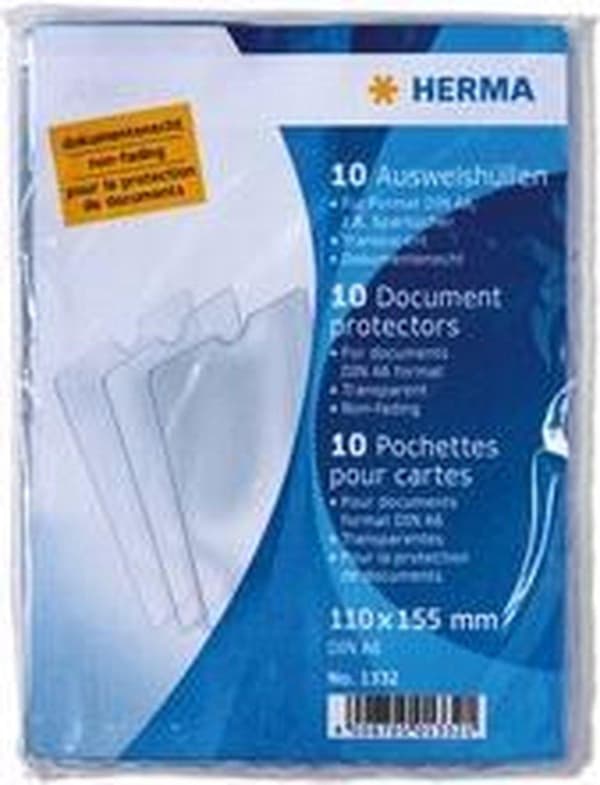 HERMA ID-korthylster, PP, enkelt, 63 x 90 mm, lille pak
