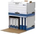 Miniatyrbillede 1 af 2: Fellowes arkivæsker hvid blå 55,7 x 38,9 x 33,5 cm 5 stk.