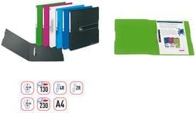 herlitz ringpärm easy orga to go, A4, 2-ring, blå ogenomskinlig D-Combi-mekanism, ryggbredd: 38 mm, fyllningshöjd: 25 mm (11217171)