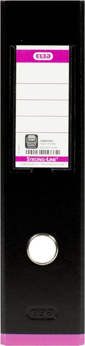ELBA MyColour mappe A4 80 mm plast sort/pink