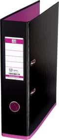Miniatyrbillede 1 af 3: ELBA MyColour mappe A4 80 mm plast sort/pink