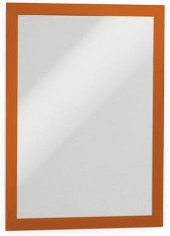 DURABLE DURAFRAME® A4 (orange) 2 stk - selvklæbende inforamme (487209)