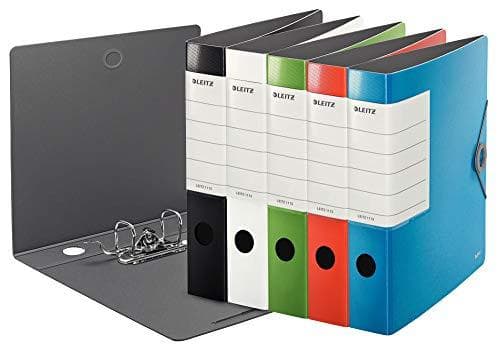 LEITZ Folder Solid, 180 grader, 62 mm, ljusröd DIN A4, rak rygg, tillverkad av polyform, reptålig topp - 1 st (1113-00-20)