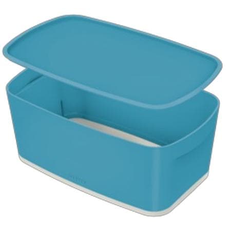 Leitz MyBox pieni säilytyslaatikko kannella, pehmeä sininen, Cozy-sarja, 52630061