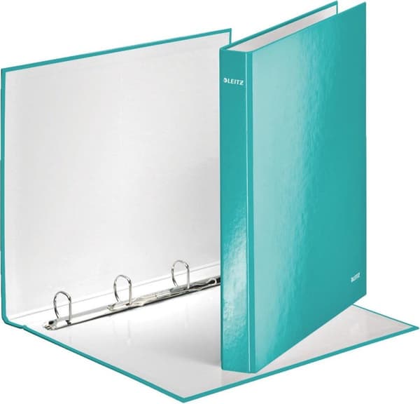 Ringbind Leitz Wow 4242 4-ringe A4 Lyseblå