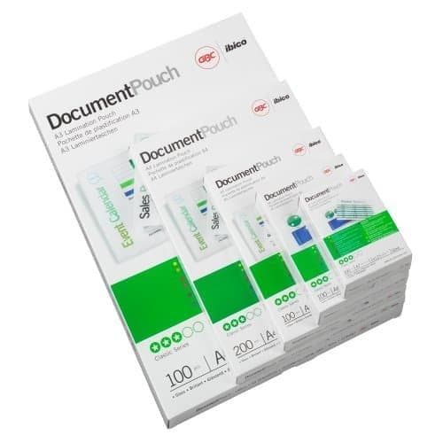 GBC HeatSeal dokumentpåse - 38 mikron - 200 pack - blank - 216 x 303 mm fickor för laminering (3745103)