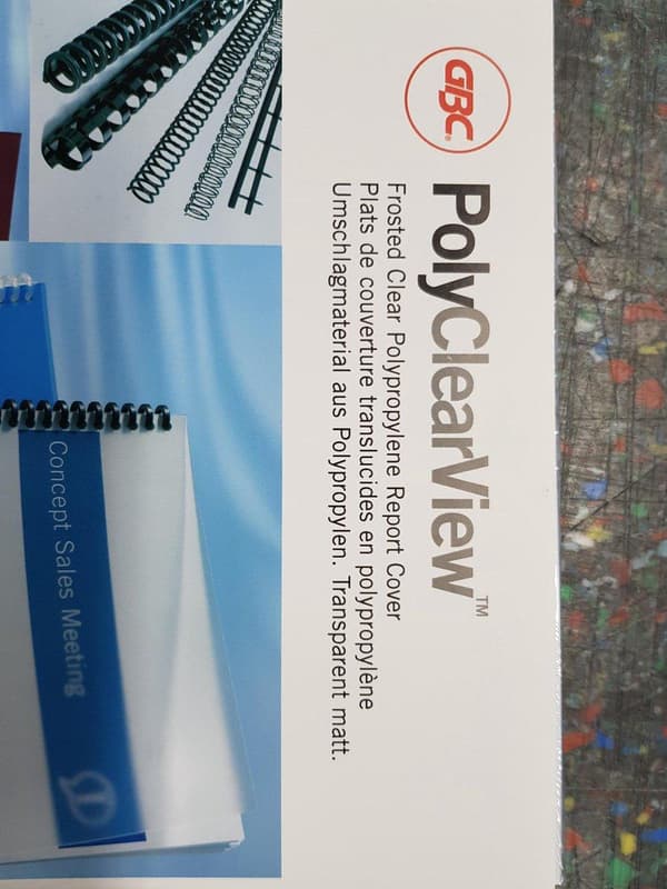 GBC Cover A4 Polyclearview 300 Mic Clear (100)