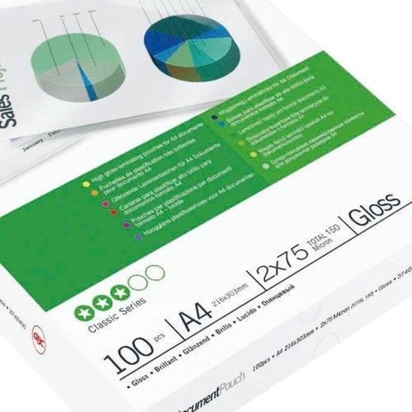 GBC Lamineringspåse A4 150 mikron 100 st
