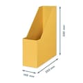 Miniatyrbillede 6 af 6: Leitz Click & Store Magazine File, Pap Desk Opbevaring, A4 papirholder til magasiner og ringbind, Home/Office, Cozy Series, Warm Yellow, 53560019