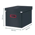 Miniatyrbillede 6 af 6: Leitz Click & Store stor opbevaringsboks Cube, foldbar opbevaringsboks med låg, stabilt premium karton, til transport og opbevaring af dokumenter, Cos