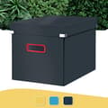 Miniatyrbillede 2 af 6: Leitz Click & Store stor opbevaringsboks Cube, foldbar opbevaringsboks med låg, stabilt premium karton, til transport og opbevaring af dokumenter, Cos