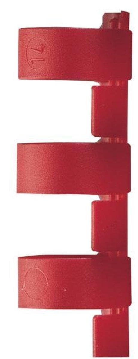 Bindrug gbc 6 mm 21-rengas a4 punainen