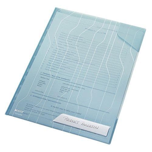 Leitz CombiFile plast ærmesæt, 5 stk, A4 format, blå med mat overflade, topåbning, 0,20 mm PP film, 47260035