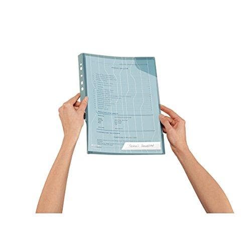 Leitz CombiFile plast ærmesæt, 5 stk, A4 format, blå med mat overflade, topåbning, 0,20 mm PP film, 47260035