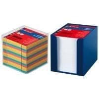 Herlitz 10410801 seddelboks 9x9x9cm gennemsigtig 700 ark hvid fyldt