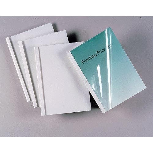 GBC Standard - Termobindningsomslag - 12 mm - A4 (210 x 297 mm) - 110 ark - 150 mikron - vit - 240 g/m2 - 100 st. - för ThermaBind T200, T400 (IB37017