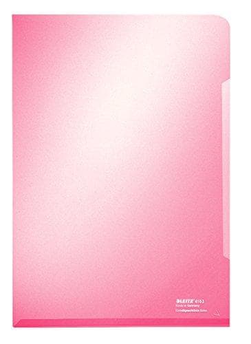 Leitz 4153-00-99, klare lommer, 100 stk, assorterede farver