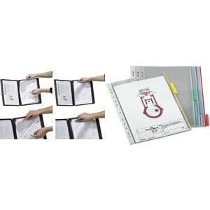 Hållbar funktion Displaypanel A4 - Kontrollpanel Display - Transparent - PVC - 210 x 297 mm (A4) - Vit - 6 cm (560719)