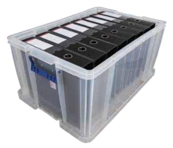 Bankers Box ProStore plastförvaringsbox med lock 70L