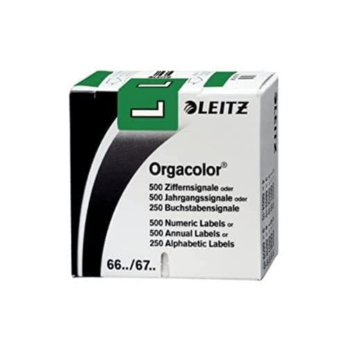 Leitz 66211000 Orgacolor Letter Signal L Pakkaus 250 tummanvihreä