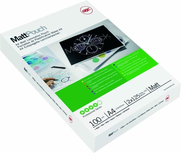 GBC - Dokumentlamineringspåsar - för A3-dokument - 250 mikron - Matt - 100 stycken