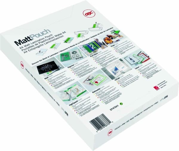 GBC - Dokumentlamineringspåsar - för A3-dokument - 250 mikron - Matt - 100 stycken
