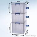 Miniatyrbillede 4 af 6: Bankers Box ProStore opbevaringsboks plastik Bonuspakke 2, 1x85L, 2x70L