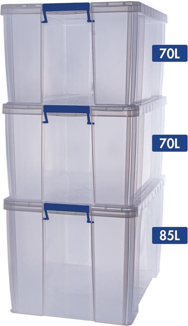 Bankers Box ProStore opbevaringsboks plastik Bonuspakke 2, 1x85L, 2x70L