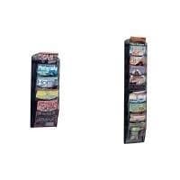 Helit H6260095 - Vægdisplay "nyhedsnetværket", 5 lommer, DIN A4, sort