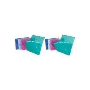 REXEL ICE mappe, DIN A4, 6 rum, PP, assorterede farver, rum med tomme faner, kan lukkes med 2 trykknapper, - 10 stk. (2102032)