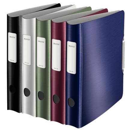 LEITZ Folder Active Style, 180 grader, 60 mm, diverse färger DIN A4, rund rygg, gjord av PP, borstad yta, insida - 5 st (1109-00-99)