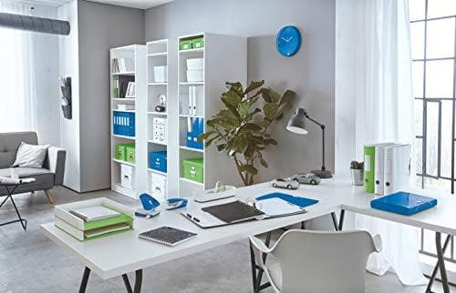 Leitz CUBE Skuffeboks med 5 skuffer, Hvid/Blå, A4, Inkl. Gennemsigtig skuffeindsats, WOW, 52142036