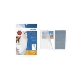 HERMA fotokartong, 230 x 297 mm, vit, innehåll: 250 ark med påsatt skyddsark av texturerat papper (7569)