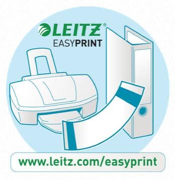Esselte Leitz - Selvklæbende rygetiketter - Grå - 61 x 192 mm - 80 g/m2 - 100 label(s) (25 ark x 4) (1686-00-85)