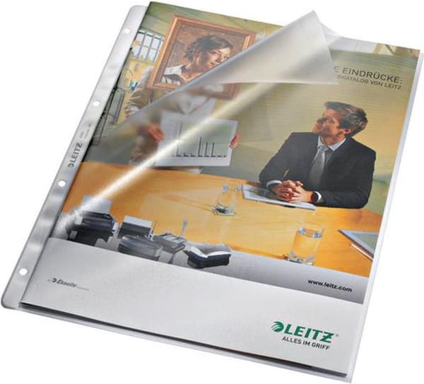 Leitz High Quality Show Bag - A4 - 0,13 mm - 4 huller - 100 styk - Gennemsigtig